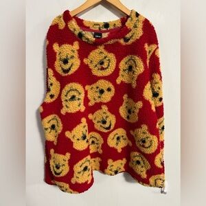 Fuzzy Winnie the Pooh Sweater size medium